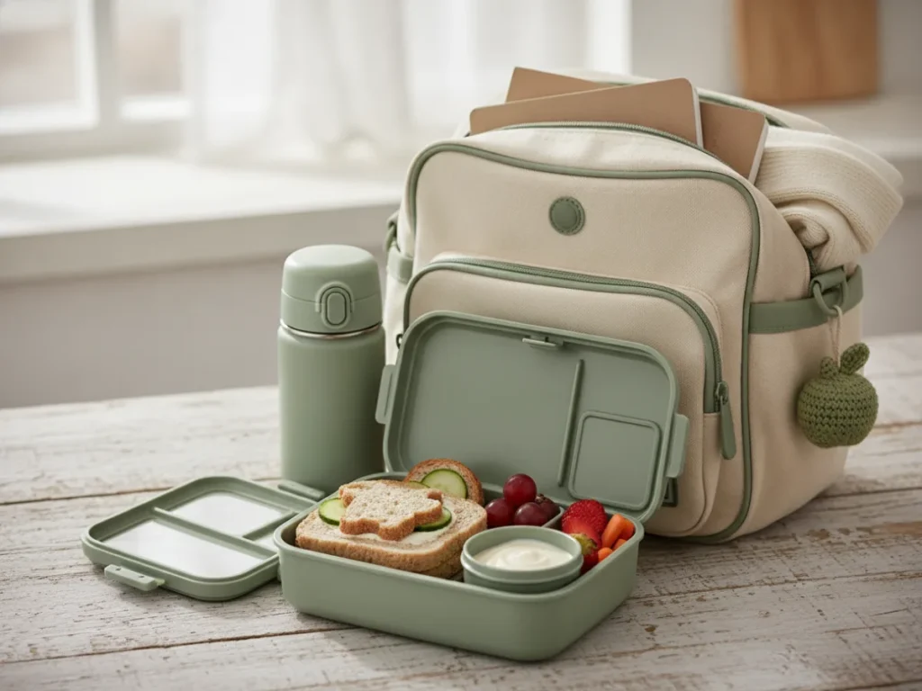 Back-to-school lunch kit with school bag